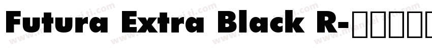 Futura Extra Black R字体转换